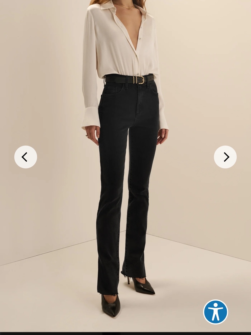 Favorite Daughter Black Flare Jeans